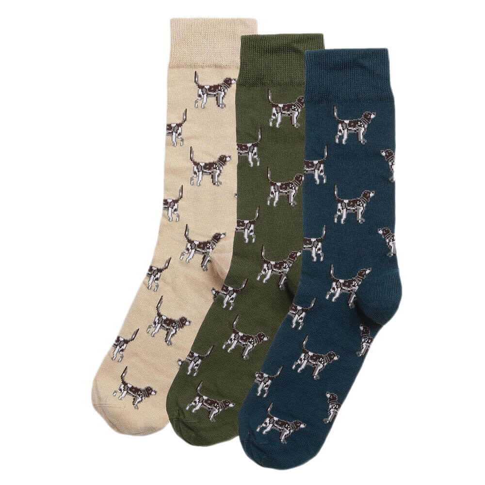 Barbour Pointer Dog Socks Gift Box